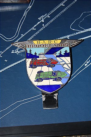 ORIGINAL BROOKLANDS  CAR BADGE - click to enlarge